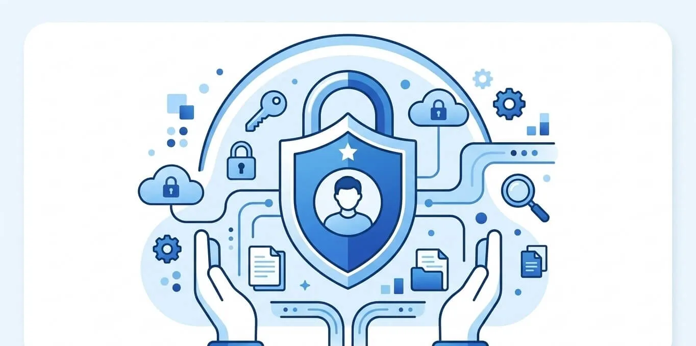 Ilustración sobre protección de datos personales y privacidad web - joseenrique.es